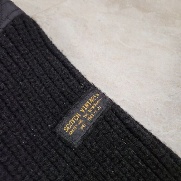 Scotch & Soda Womens M Medium Quilted Snap Knitted Sleeves Jacket Sweater Hybrid - Picture 5 of 14